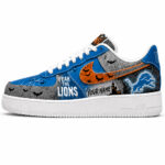 Custom Name Detroit Lions Fear The Commanders Shoes Sneakers for Football Fans