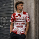 Custom Name Halloween They’ll Never Find You Graphic Shirt for Halloween Fans