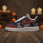 Custom Name Houston Texans Fear The Commanders Shoes Sneakers for Football Fans