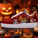 Custom Name Kansas City Chiefs Fear The Commanders Shoes Sneakers for Football Fans