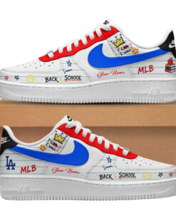 Custom Name Los Angeles Dodgers x Back To School Shoes Sneakers for Baseball Fans