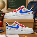 Custom Name Los Angeles Dodgers x Back To School Shoes Sneakers for Baseball Fans