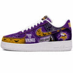Custom Name Minnesota Vikings Fear The Commanders Shoes Sneakers for Football Fans