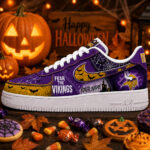 Custom Name Minnesota Vikings Fear The Commanders Shoes Sneakers for Football Fans