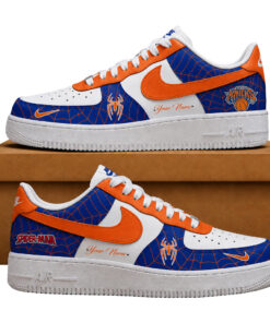 Custom Name New York Knicks x Spider-Man Shoes Sneakers for Basketball Fans