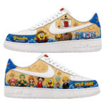 Custom Name One Piece and SpongeBob SquarePants x McDonald’s Shoes Sneakers for Anime and Cartoon Fans