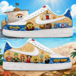 Custom Name One Piece and SpongeBob SquarePants x McDonald’s Shoes Sneakers for Anime and Cartoon Fans