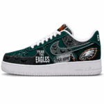 Custom Name Philadelphia Eagles Fear The Commanders Shoes Sneakers for Football Fans