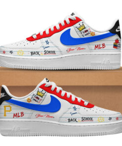 Custom Name Pittsburgh Pirates x Back To School Shoes Sneakers for Baseball Fans
