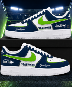 Custom Name Seattle Seahawks Pride Version 2 Shoes Sneakers for Football Fans