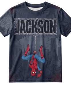 Custom Name Spider-Man Web-Slinging Hero Shirt For Hero Fans