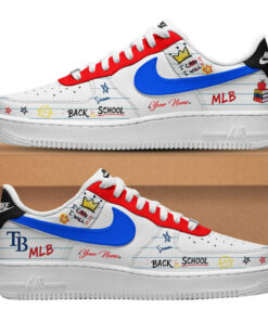 Custom Name Tampa Bay Rays x Back To School Shoes Sneakers for Baseball Fans
