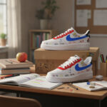Custom Name Tampa Bay Rays x Back To School Shoes Sneakers for Baseball Fans