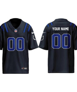 Custom Name and Number Indianapolis Colts Anvil Strike Rivalries 2026 Football Jersey for Football Fans