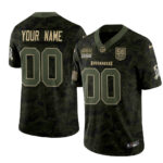 Custom Name and Number Tampa Bay Buccaneers Salute to Service 2026 Football Jersey for Football Fans