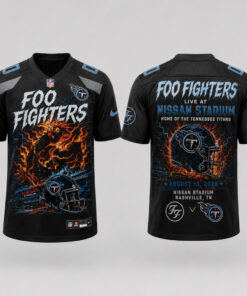 Custom Number Tennessee Titans x Foo Fighters Live At Nissan Stadium 2026 Football Jersey for Football and Rock Music Fans