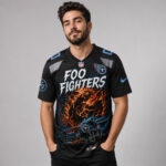 Custom Number Tennessee Titans x Foo Fighters Live At Nissan Stadium 2026 Football Jersey for Football and Rock Music Fans