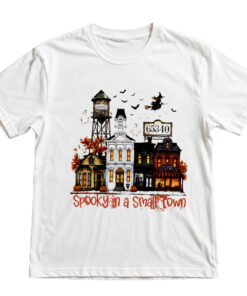 Custom Number Zip Code Spooky in a Small Town 65340 Halloween Shirt