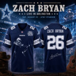 Dallas Cowboys x Zach Bryan With Heaven On Tour 2026 Football Jersey for Football and Country Music Fans
