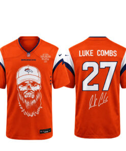 Denver Broncos x Luke Combs My Kinda Saturday Night Tour 2027 Football Jersey for Football and Country Music Fans