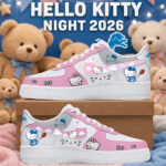 Detroit Lions x Hello Kitty Night 2026 Pink Shoes Sneakers for Football Fans