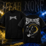 Fear None Horns Football Helmet Graphic Shirt for Football Fans