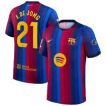 Frenkie de Jong Barcelona 2026 Home Stadium Soccer Jersey for Soccer Fans