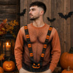 Funny Hairy Chest Halloween 2026 Ugly Sweater