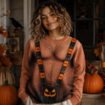 Funny Hairy Chest Halloween 2026 Ugly Sweater