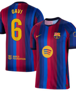 Gavi Barcelona 2026 Home Stadium Soccer Jersey for Soccer Fans