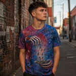 Grateful Dead Inspired Skeleton Hands Graphic Shirt for Grateful Dead Fans