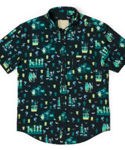Haunted Mansion Grim Grinning Graveyard Halloween 2026 Hawaiian Shirt