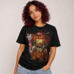 Horror Clown Popcorn Treats Graphic Shirt