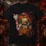Horror Clown Popcorn Treats Graphic Shirt
