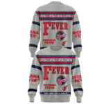 Indiana Fever All Over Print 2026 Graphic Hoodie for Basketball Fans