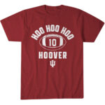 Indiana Hoosiers Josh Hoover Hoo Hoo Hoo Graphic Shirt for College Football Fans
