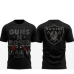 Las Vegas Raiders x Guns N’ Roses World Tour 2026 Graphic Shirt for Football and Rock Music Fans