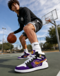 Le-Bron-James-Los-Angeles-Lakers-23-Purple-White-AJ1-High-Top-Shoes-for-Basketball-Fans-1.png