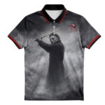 Michael Myers Horror Golf Polo Shirt for Horror Fans