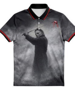 Michael Myers Horror Golf Polo Shirt for Horror Fans