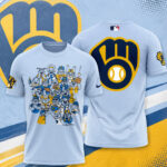 Milwaukee Brewers x Emily Balsley 7th Inning Stretch 2026 Artist Series Graphic Shirt for Baseball Fans
