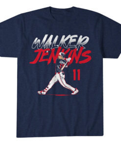 Minnesota Twins Walker Jenkins Slugger Swing Number Graphic Shirt for Baseball Fans