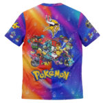 Minnesota Vikings x Pokemon 2026 Graphic Shirt for Football and Pokemon Fans