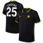 Moisés Caicedo Chelsea 2026-2027 Away Stadium Black Soccer Jersey for Soccer Fans
