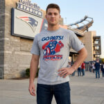 New England Patriots x Captain America 2026 Go Pats! Graphic Shirt for Football and Marvel Fans
