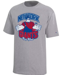 New York Giants x Wreck-It Ralph Big Blue 2026 Graphic Shirt for Football Fans