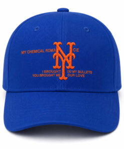 New York Mets My Chemical Romance Graphic Hat for Baseball and Rock Music Fans
