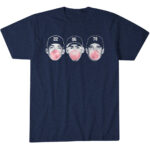 New York Yankees Ben Rice Spencer Jones & George Lombard Jr Bronx Bubbles Graphic Shirt for Baseball Fans