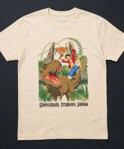 One Piece x Jurassic Park 2026 Graphic Shirt for Anime and Movie Fans