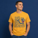 Pittsburgh Panthers Football Let’s Go Pitt Panthers Graphic Shirt for College Football Fans